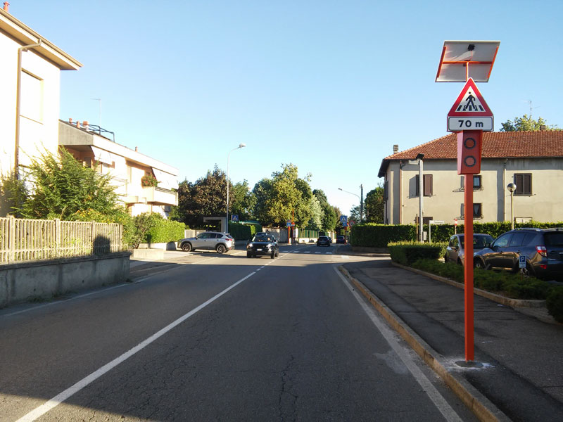 Pedone Sicuro nel comune di Arosio (Como)